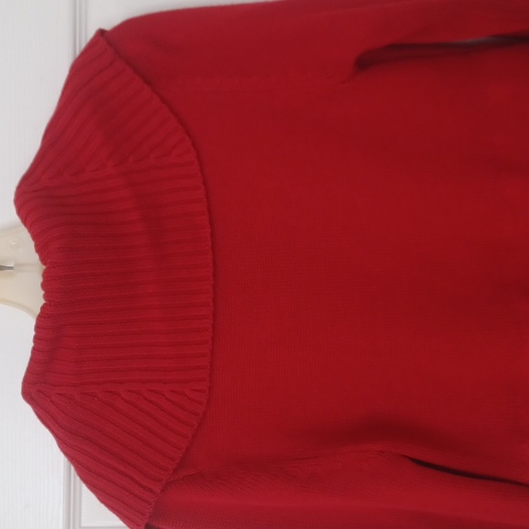 Sweater Jacket,Red,SmallEUC - Picture 4 of 9